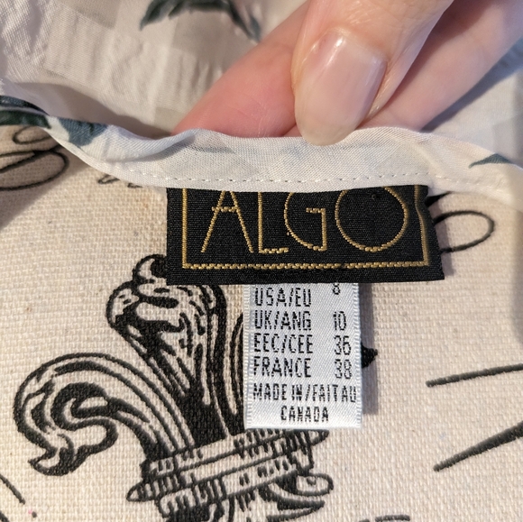 Vintage Algo Women's Sheer White Floral Maxi Dress Size S - Picture 5 of 8